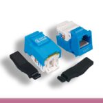 Blue Color Cat. 6 Tool-less Keystone Jack