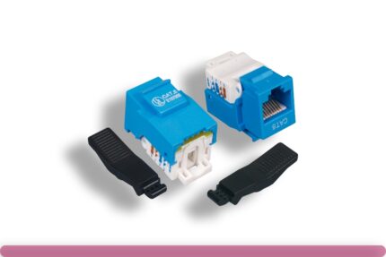 Blue Color Cat. 6 Tool-less Keystone Jack