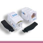 White Color Cat. 6 Tool-less Keystone Jack