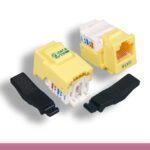 Yellow Color Cat. 6 Tool-less Keystone Jack
