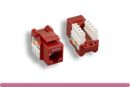 Red Cat. 6 Punch Down Keystone Jack