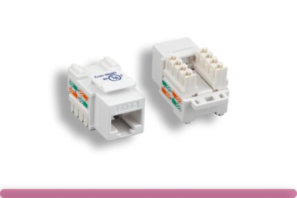 White Cat. 6 Punch Down Keystone Jack