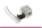 Cat. 6a Punch Down Keystone Jack White Color