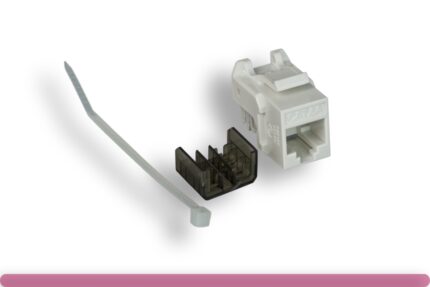 Cat. 6a Punch Down Keystone Jack White Color
