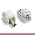 3.5mm Stereo F/F Recessed Keystone Insert Module