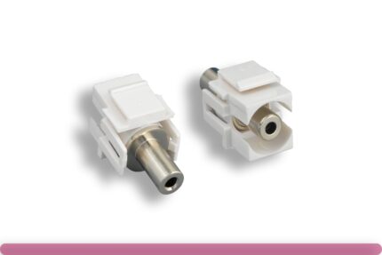 3.5mm Stereo F/F Recessed Keystone Insert Module