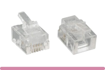 RJ-11 6P4C Plug Flat Stranded