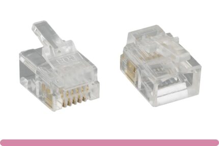 RJ-12 6P6C Plug Round Stranded
