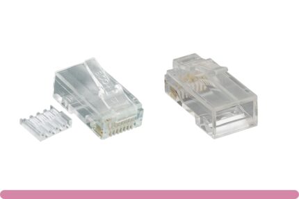 Cat. 6 Modular Plug Stranded Wire 50U, with Load Bar