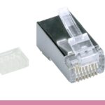Cat. 6 Modular Shielded Plug Stranded Wire 50U, with Load Bar