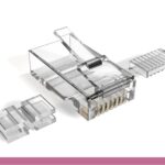Cat6 Modular Plug Stranded Wire 50 Micron, with Load Bars