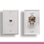 1 Port Wall Plate with 8P8C Jack, White Color