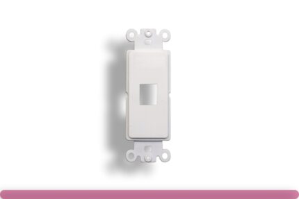 1-Port Decorator Wall Plate Insert White Color