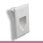 1-Gang Recessed Low Voltage Wall Plate