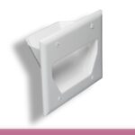 3-Gang Recessed Low Voltage Wall Plate