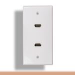 2-Port HDMI Wall Plate