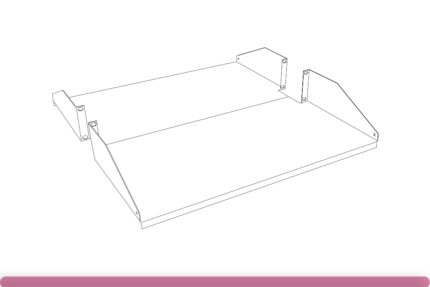 Double Side Rack Shelf