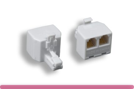 RJ-12 6P/6C 1 to 2 Modular T-Adapter