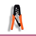 RJ-11/RJ-12/RJ-45 Modular Plug Crimping Tool with Ratchet