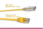 Yellow Slim Cat 6 UTP Patch Cable - Image 2