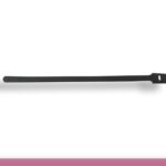 13in Reusable Cable Ties, Black