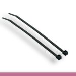 4in 18lbs Cable Ties, Black