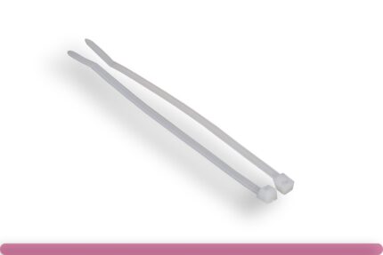 4in 18lbs Cable Ties, White