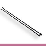 14in 50lbs Cable Ties, Black