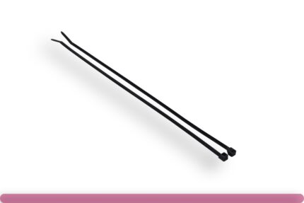 12in 50lbs Cable Ties, Black