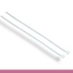 12in 50lbs Cable Ties, White