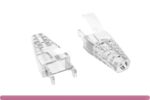 Mini Cat.6 & Cat.6a Snag Proof RJ-45 Strain Relief Boot Clear Color
