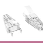 Mini Cat.6 & Cat.6a Snag Proof RJ-45 Strain Relief Boot Clear Color