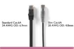 Black Slim Cat 6a UTP Patch Cable - Image 2