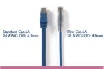 Blue Slim Cat 6a UTP Patch Cable - Image 2