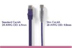 Purple Slim Cat 6a UTP Patch Cable - Image 2